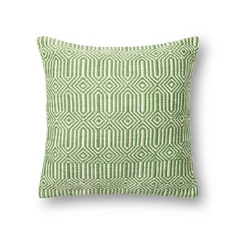 Loloi Embroidered 22" x 22" Indoor Outdoor Throw Pillow