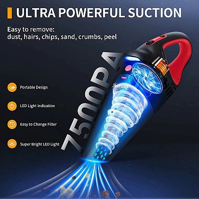 Astroai Car Vacuum, Portable Handheld Vacuum Cleaner