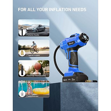 Astroai Cordless Tire Inflator Air Compressor 20v Rechargeable Battery Powered 160psi