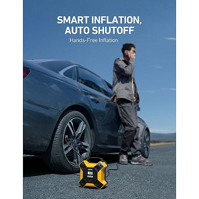 Astroai Tire Inflator Air Compressor Air Pump For Car Tires, 12v Dc Integrated Tire Pump 160psi