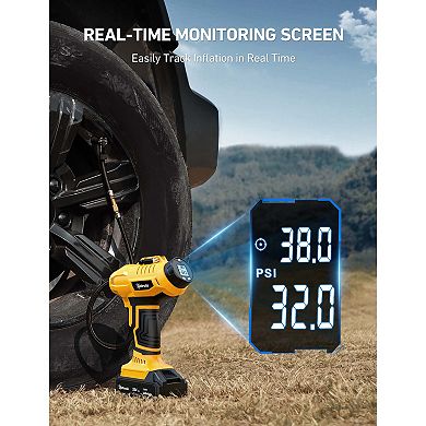 Astroai Cordless Tire Inflator Air Compressor 20v Rechargeable Battery 160psi