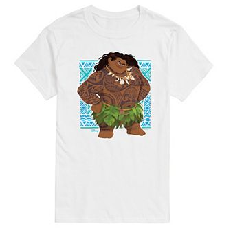 Disney's Moana 2 Men's Maui Portrait Tribal Graphic Tee