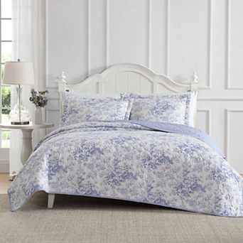 Laura Ashley Toile Delight Quilt Set