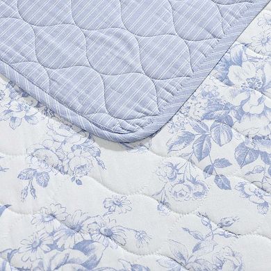 Laura Ashley Toile Delight Quilt Set