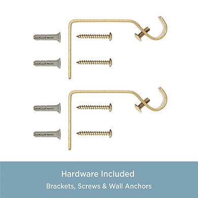 Kenney River 1/2" Diameter Petite Cafe Decorative Window Curtain Rod