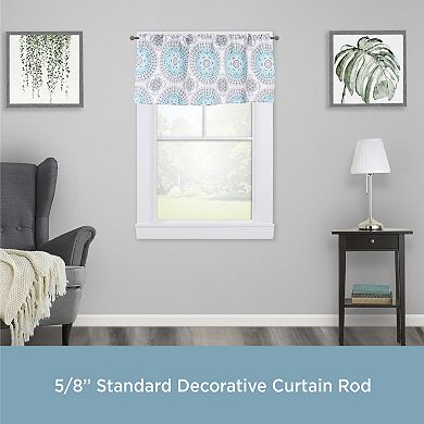 Kenney Vivienne 5/8” Diameter Standard Decorative Window Curtain Rod