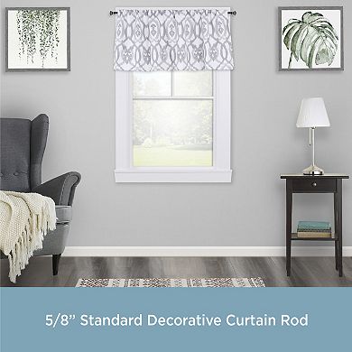 Kenney Mavis 5/8" Diameter Standard Decorative Window Curtain Rod