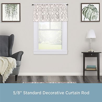 Kenney Lennon 5/8" Diameter Standard Decorative Window Curtain Rod