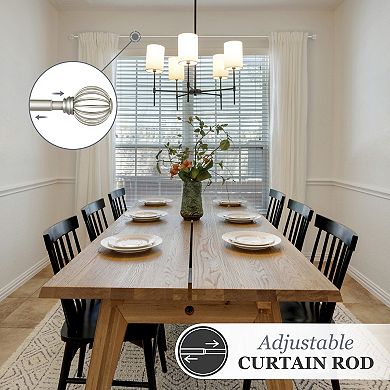 Kenney Jax 5/8" Diameter Standard Decorative Window Curtain Rod