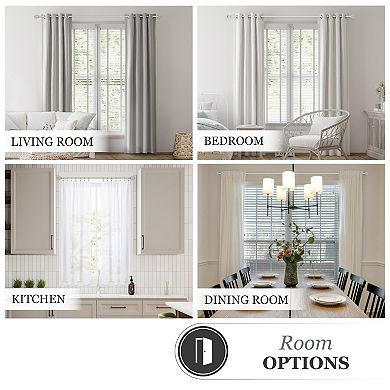 Kenney Jax 5/8" Diameter Standard Decorative Window Curtain Rod