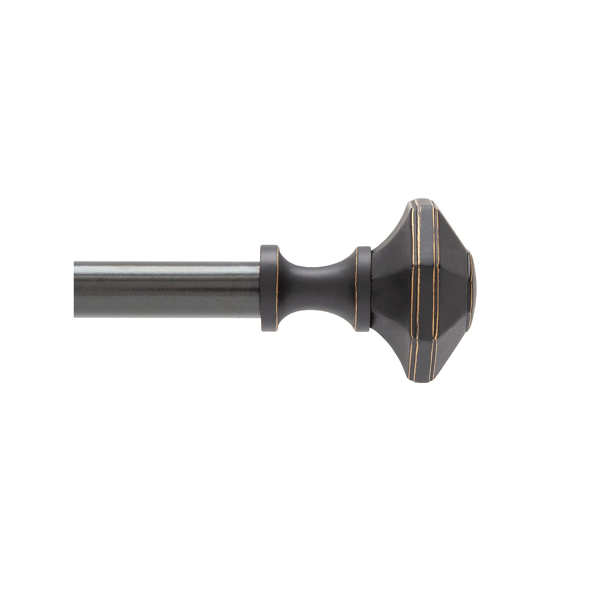 Kenney Sanders 5/8 Diameter Standard Decorative Window Curtain Rod, Oil 