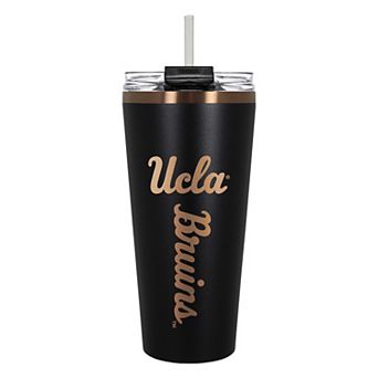 UCLA Bruins Black & Copper Tone 32 oz Big Slim Tumbler with Straw