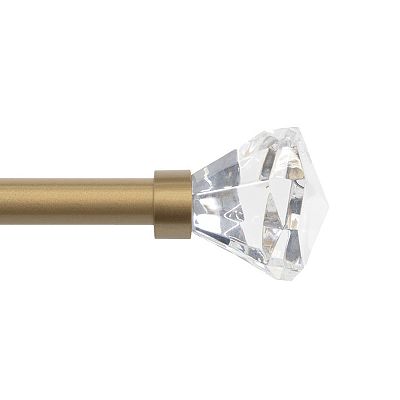 Kenney Nadia 5/8" Diameter Fast Fit Easy Install Decorative Window Curtain Rod
