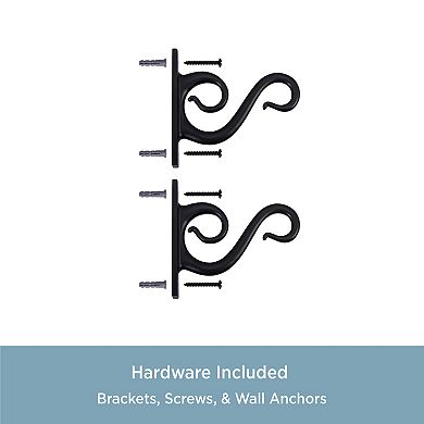 Kenney Scroll Ball 5/8" Diameter Standard Decorative Window Double Curtain Rod