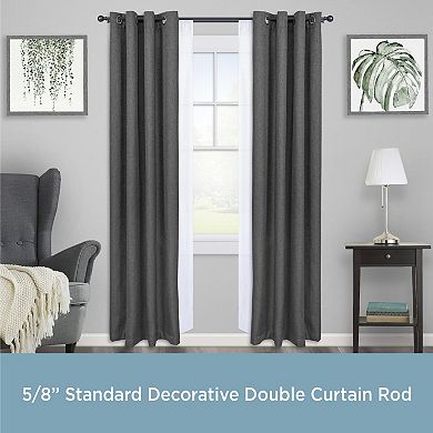 Kenney Wakefield 5/8" Diameter Standard Decorative Window Double Curtain Rod