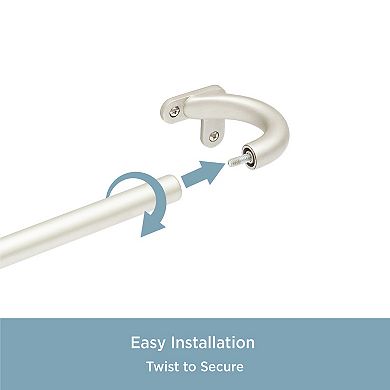 Kenney 3/4" Diameter Room Darkening Curved Wrap Around Curtain Rod