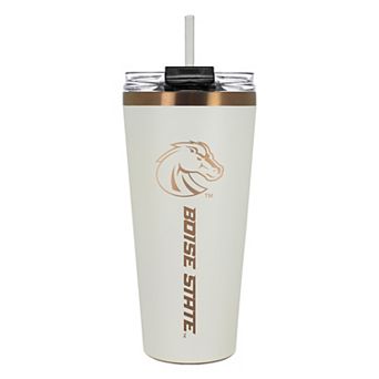 Boise State Broncos Creme & Copper Tone 32 oz Big Slim Tumbler with Straw