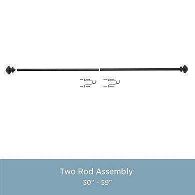 Kenney Byron 1" Diameter Value Decorative Window Curtain Rod
