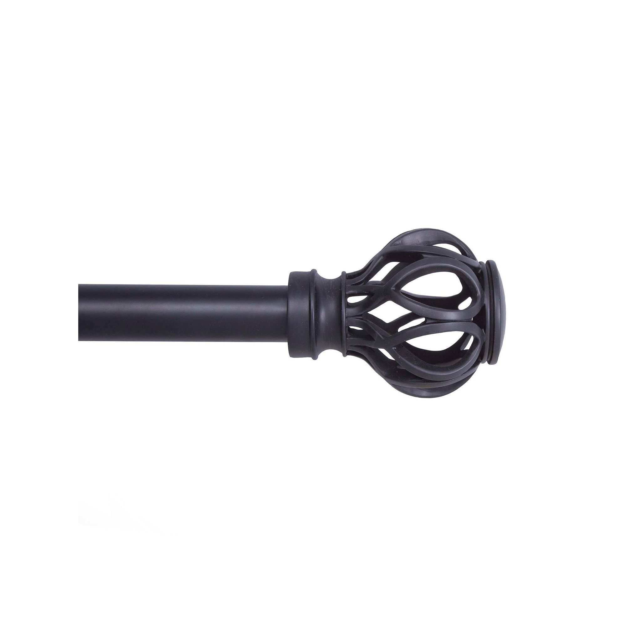 Kenney Mary 1 Diameter Premium Decorative Window Curtain Rod, Matte Blac