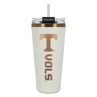 Tennessee Volunteers Creme & Copper Tone 32 oz Big Slim Tumbler with Straw