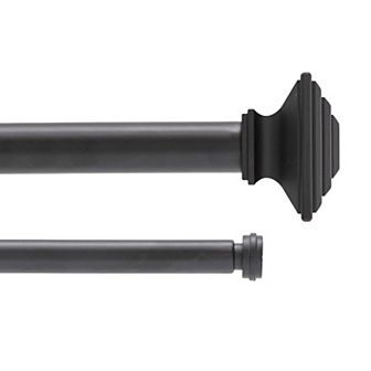 Kenney Mission 1" Diameter Premium Decorative Window Double Curtain Rod