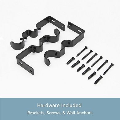 Kenney Mission 1" Diameter Premium Decorative Window Double Curtain Rod