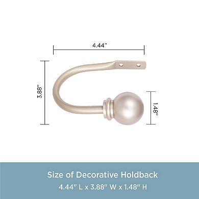 Kenney 2-pk. Decorative Ball Holdbacks