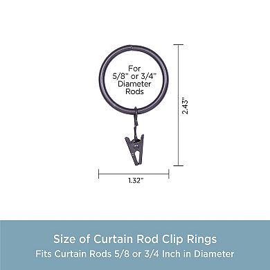 Kenney 3/4" Diameter 14-pk. Clip Rings
