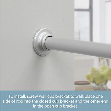 Kenney 3/4” Diameter 2 pk. Mount Wall Cup Rod Socket Brackets