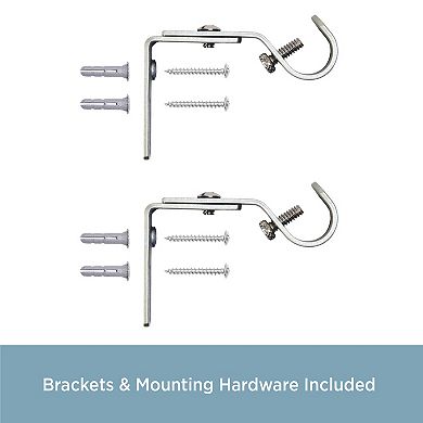 Kenney 5/8" Diameter 2-pk. Adjustable Mounting Brackets