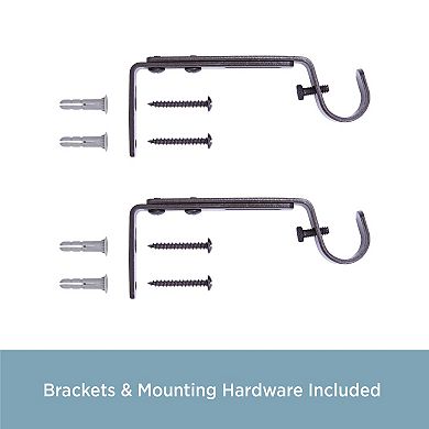 Kenney 3/4" Diameter 2-pk. Adjustable Mounting Brackets