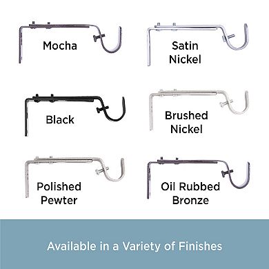 Kenney 3/4" Diameter 2-pk. Adjustable Mounting Brackets