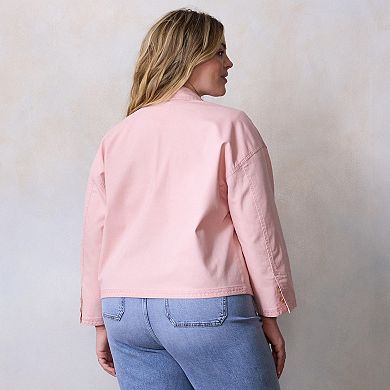 Plus Size LC Lauren Conrad Relaxed Femme Trucker Jacket