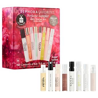 Sephora Favorites Perfume Sampler Set With Redeemable Voucher for Travel Spray