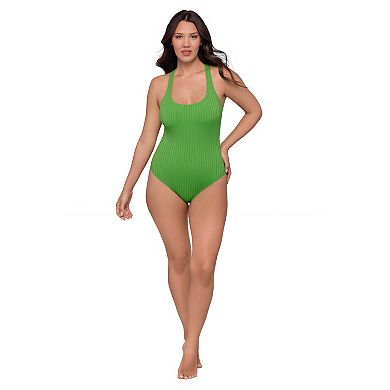 Women's S3 Swim The Scoop Neck Tummy Slimmer One Piece Swimsuit