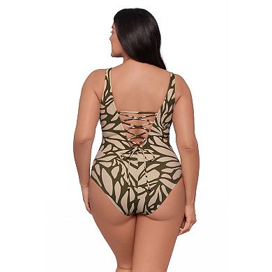 Women's S3 Swim The Square Tummy Slimmer One Piece Swimsuit