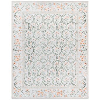 Gertmenian Crystal Print Vela Transitional Floral Runner or Area Rug