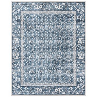 Gertmenian Crystal Print Vela Transitional Floral Runner or Area Rug