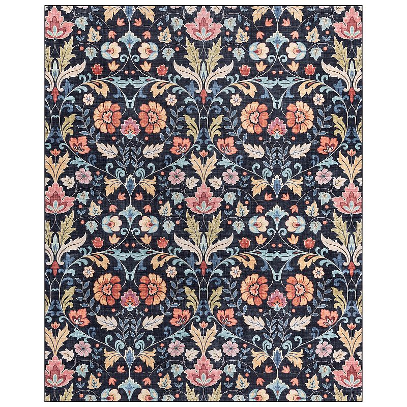 Gertmenian Crystal Print Verner Transitional Floral Multi Area Rug  9ft x 13ft