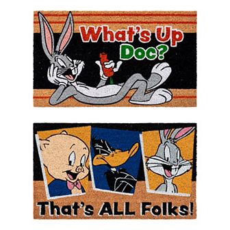 Looney Tunes Doc & Folks Modern Graphic Coir Area Rug 2-Pack