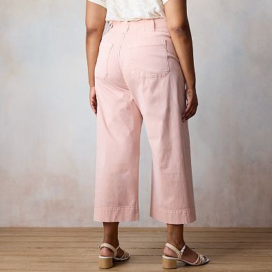 Plus Size LC Lauren Conrad Super High Rise Wildflower Pants