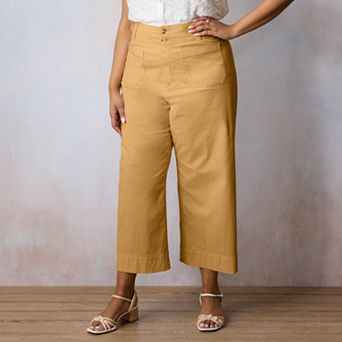 Plus Size LC Lauren Conrad Super High Rise Wildflower Pants