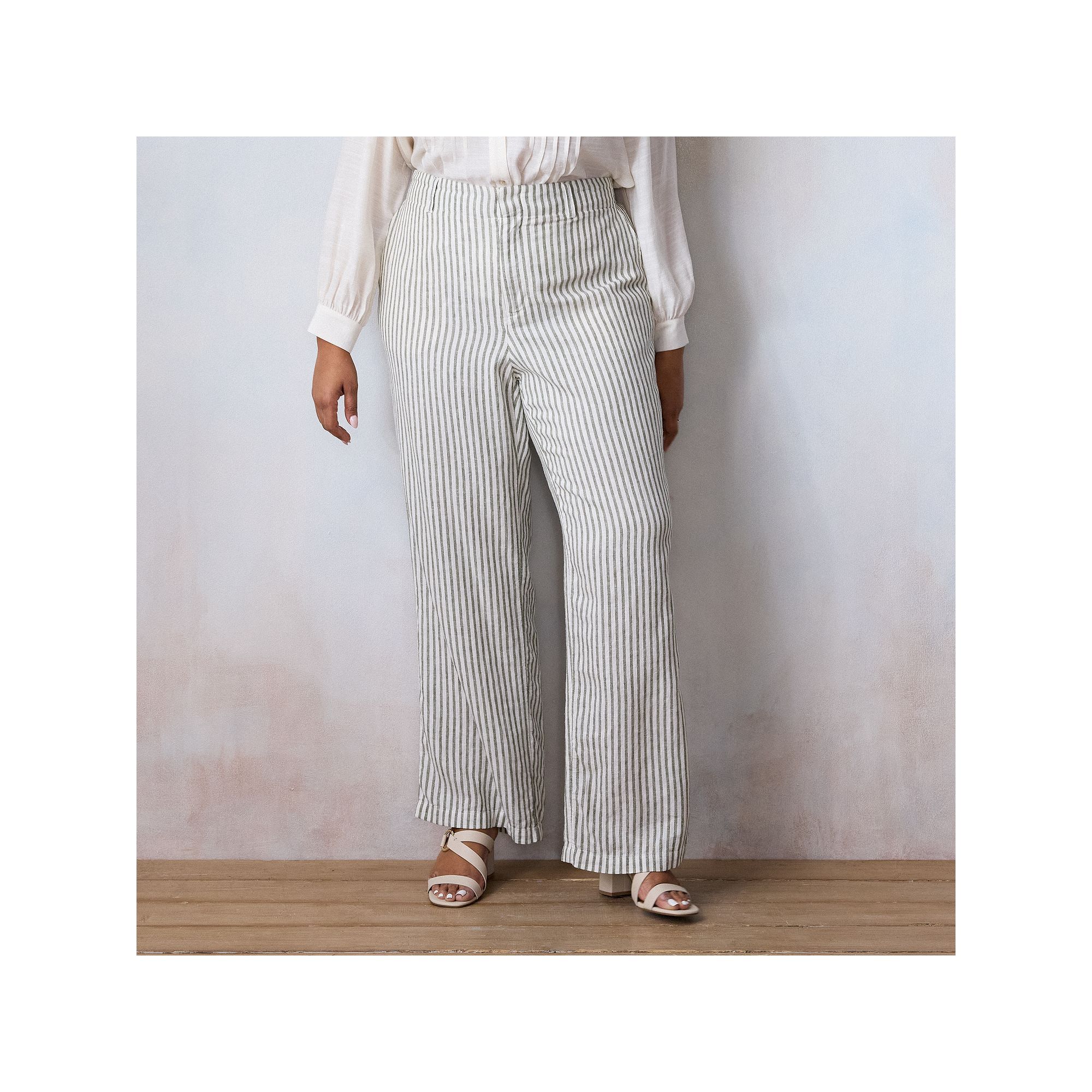 Plus Size LC Lauren Conrad Elastic Back Drapey Trouser Pants, Womens, Size