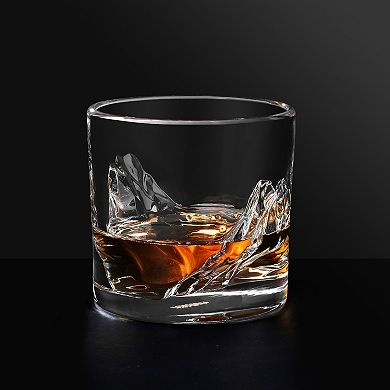 LIITON 4-Piece Grand Canyon Crystal Whiskey Glass Set