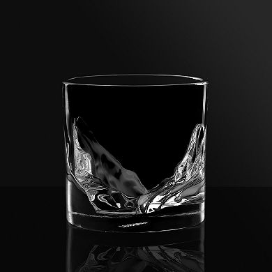 LIITON 4-Piece Grand Canyon Crystal Whiskey Glass Set
