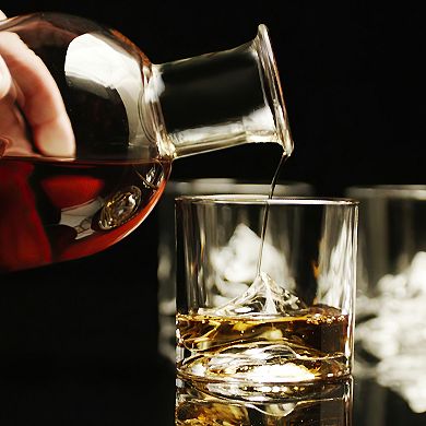 LIITON Mount Everest Crystal Whiskey Glass & Decanter Set