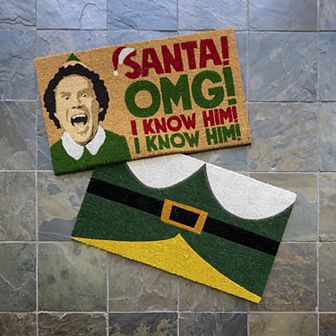 Paramount 2 pc Elf OMG & Costume Modern Graphic Doormat