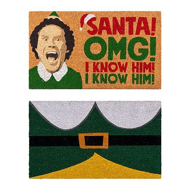 Paramount 2-Piece Elf OMG & Costume Modern Graphic Doormat