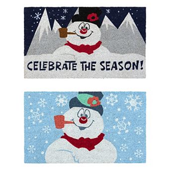 Paramount 2 pc Frosty The Snowman Holiday Modern Graphic Doormat
