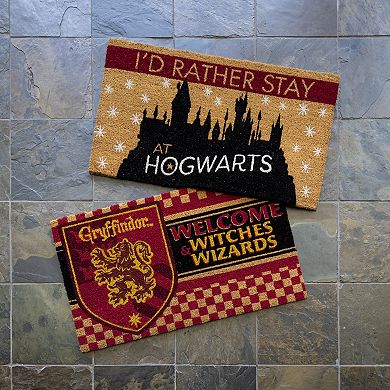 Harry Potter Hogwarts & Witches Modern Graphic Coir Area Rug 2-Pack